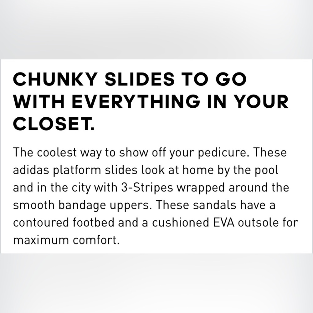 Adidas Women's Black Slide Sandals - Picture 6 of 6